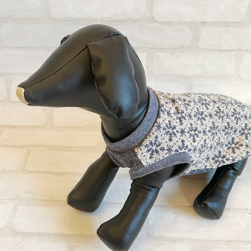 ジャガードニット ダックス服 3サイズ タンクトップ ロングサイズ 犬服