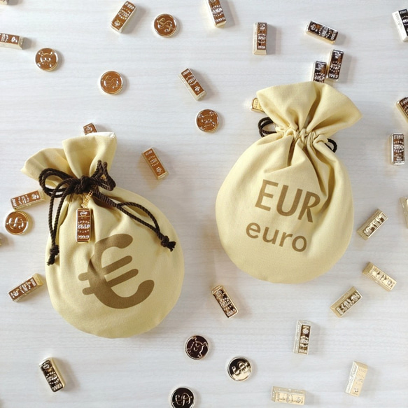 賞金稼ぎの金貨袋　ユーロ　€ 1枚目の画像