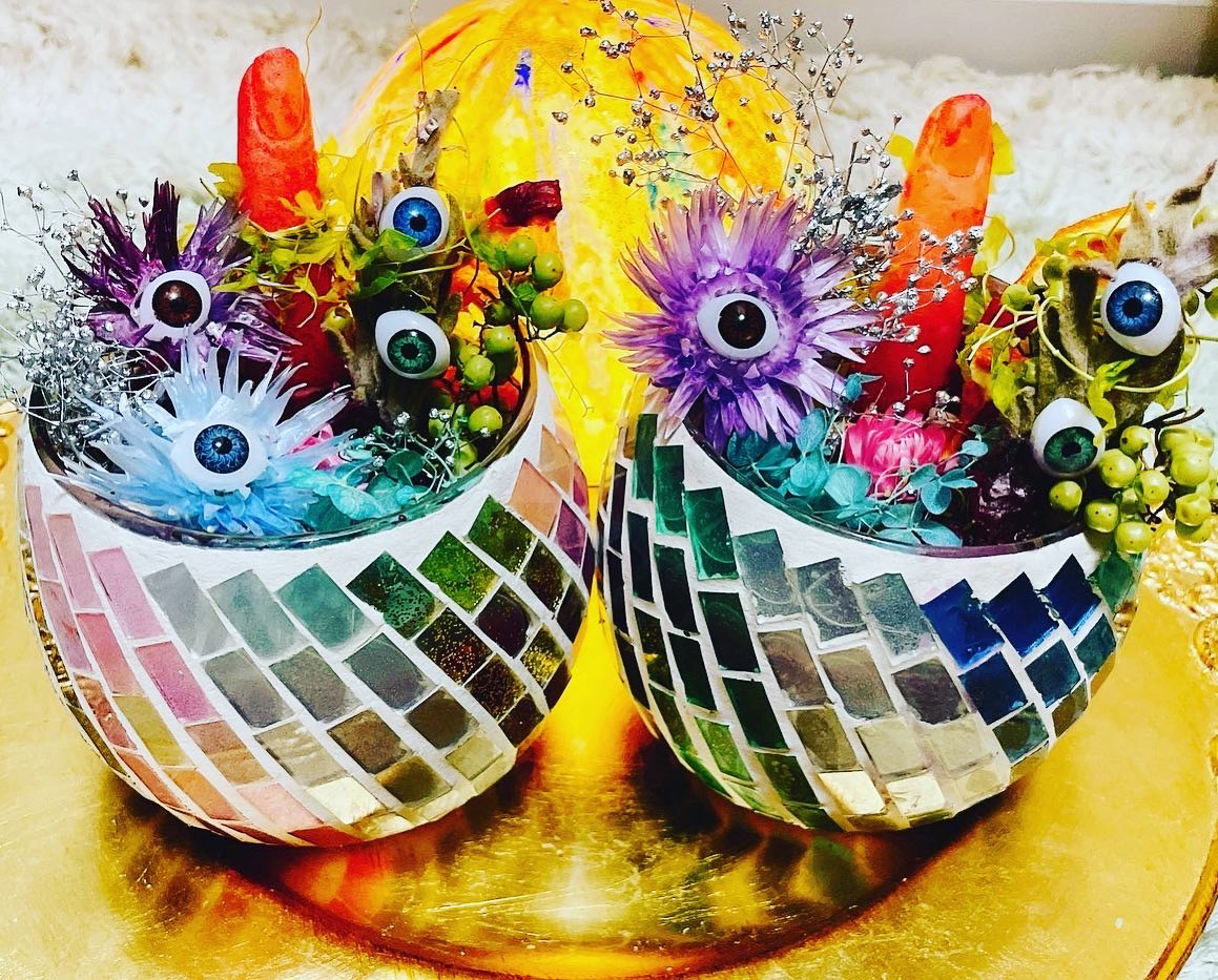 アダチマリ　植木鉢　鉢植　作家鉢　陶器鉢　ART グラキリス　美中古　鉢　作家 アダチマリ 植木鉢 鉢植 作家鉢 陶器鉢 ART グラキリス 美中古