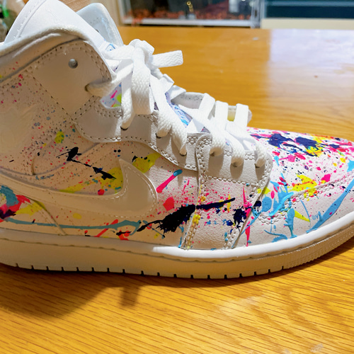【toppimpalarinoさん】Colliu 直筆ペインティング入スニーカー スニーカーペイント スニーカー グリュックアウフ 通販 15198591