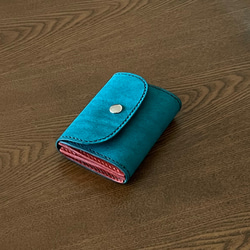 手縫いの革財布  イタリアンレザー［マルゴー］キャッシュレス　全５色　新色、新作 11枚目の画像