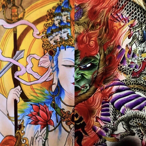 仏画イラスト承ります｜edb2cc2e5265fef2aaf6ad8b8b311d