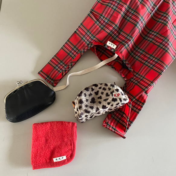 撥水タータンチェックのエコバッグ 3枚目の画像