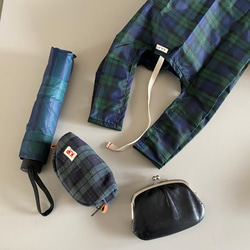 撥水タータンチェックのエコバッグ 2枚目の画像