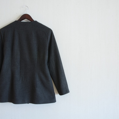 古布印半纏ボトルネックジャケット ボトルネックジャケット チャコールグレー ジャケット Maite (まいて