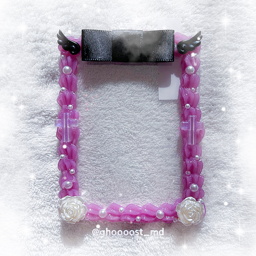 No.3 ホイップデコ トレカ 硬質ケース 赤紫×堕天使 その他雑貨 GHOST  