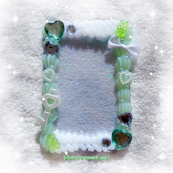 こうちゃ 硬質デコケース グリーン こうちゃ 硬質デコケース グリーン 硬質ケース 硬質デコケース デコ