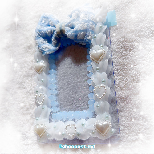 No.7 ホイップデコ トレカ 硬質ケース 水色×白 その他雑貨 GHOST TYPE