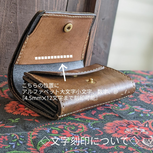 ◇バイカラー コンパクト財布◇【ブラック×グリーン】【ブラウン