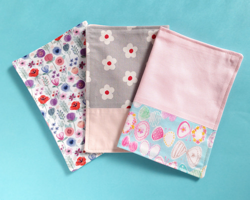 18×25 小さいランチョンマット 3枚組 お花 ピンク 給食袋 あん かけ