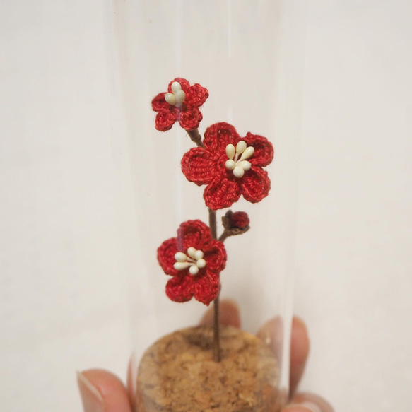 梅の花‎❀ガラスボトルのお花インテリア その他置物 irohana 通販 