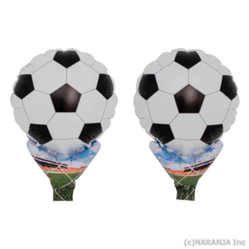 【名入れ無料】サッカー部 卒業 バルーン 背番号OK 名入れ＆背番号入り ピコスポーツバルーンスティック 卒部 退団 卒業式