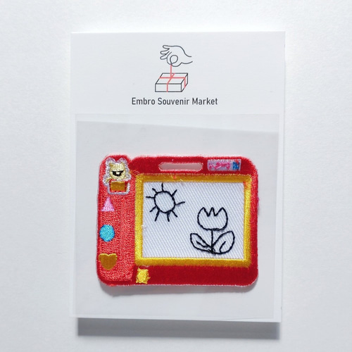 描けない消せない お絵描きボード 2WAYS！刺繍のアイロン