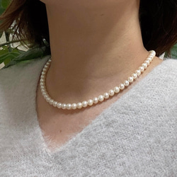 あこや真珠　ネックレス ・イヤリングorピアスセット（パールネックレス）6ｍｍ 8枚目の画像