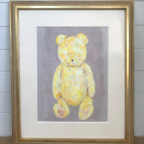 原画 『 異世界散歩 』アクリル水彩 絵画 くま 熊 イラスト アート 原画 『 異世界散歩 』アクリル水彩 絵画 くま 熊 イラスト
