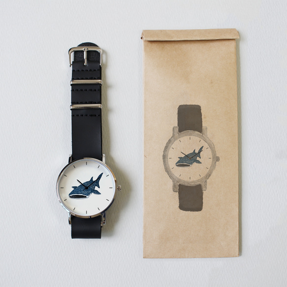 ジンベイザメの腕時計 3枚目の画像
