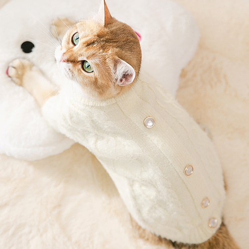 猫服 ペット服 ネコ 暖かい 可愛いセーター 2色 猫セーター