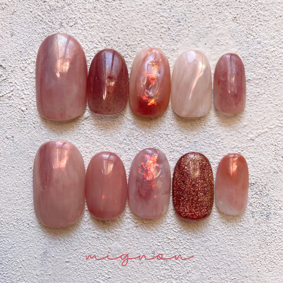 No.1 ニュアンスネイルチップ ネイルチップ（つけ爪） mignon