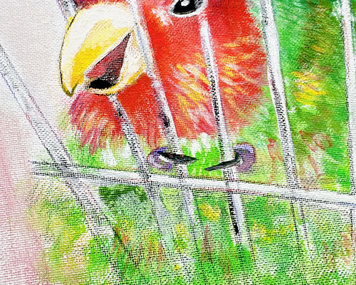 絵画 永田芳郎作 画題 どてら猫 F3号 アクリルキャンバス画 【公式通販】