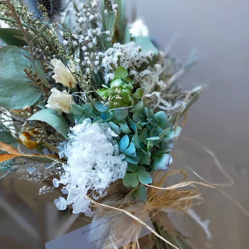 2.アキイロ紫陽花スワッグ