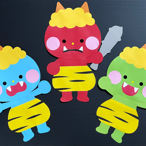 壁面飾り》鬼/節分/2月 雑貨・その他 Kenken-pa! 通販 15202197