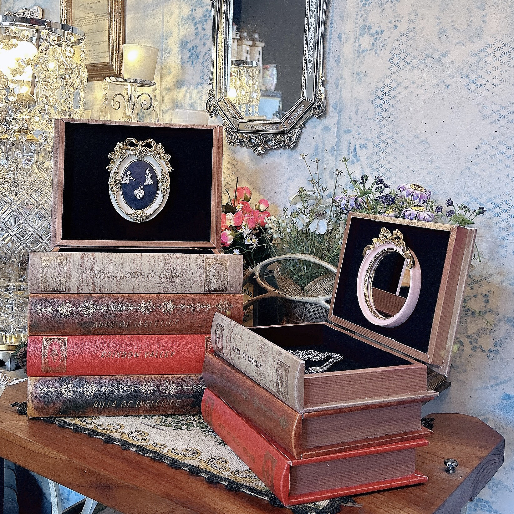 アンティーク　鏡　ミラー　骨董品　ビンテージ　絵画の額縁等にも！　ロココ調西洋風 アンティーク 鏡 ミラー 骨董品 ビンテージ 絵画の額縁等にも！ ロココ