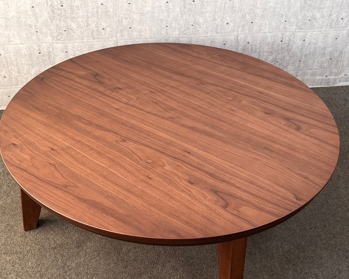アクタス 円形コタツウォールナット 120cm 家具調コタツ・こたつ 円形 120cm丸 木製（ウォールナット材