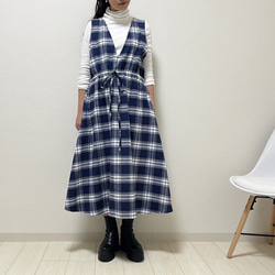 【新春福袋2023】チェック好きさんへ♪スカートとジャンパースカートの2点セット 14枚目の画像