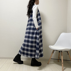 【新春福袋2023】チェック好きさんへ♪スカートとジャンパースカートの2点セット 13枚目の画像