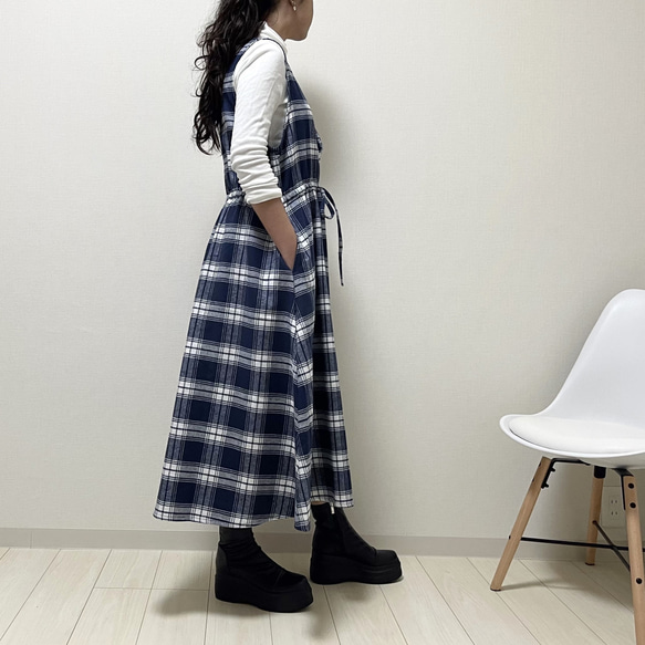 【新春福袋2023】チェック好きさんへ♪スカートとジャンパースカートの2点セット 16枚目の画像