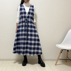 【新春福袋2023】チェック好きさんへ♪スカートとジャンパースカートの2点セット 15枚目の画像