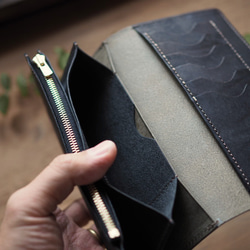 《受注製作》［proteus L] long wallet beltless/ 長財布(留め具なし) 10枚目の画像