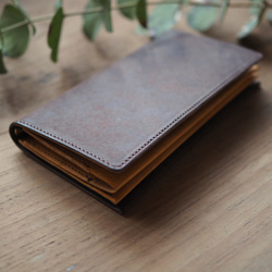 《受注製作》［proteus L] long wallet beltless/ 長財布(留め具なし) 2枚目の画像