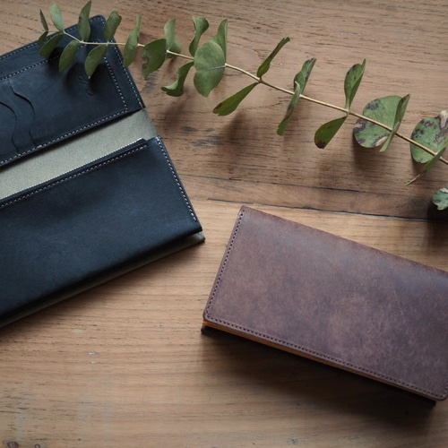受注製作》［proteus L] long wallet beltless/ 長財布(留め具なし) 長 