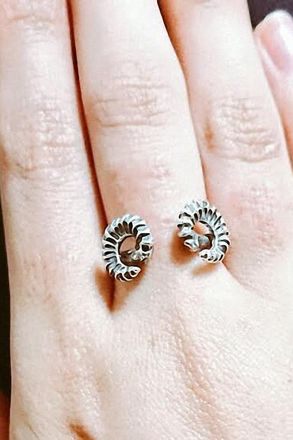 【inGod jewels】Morph The SHEEP シルバー製 ヒツジのヌードリング 6枚目の画像