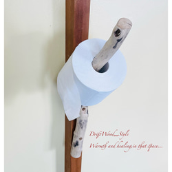 流木インテリア シンプルな流木のトイレットペーパーストッカー 癒し バス・トイレ用品 自然 北欧 ペーパーホルダー N2 5枚目の画像