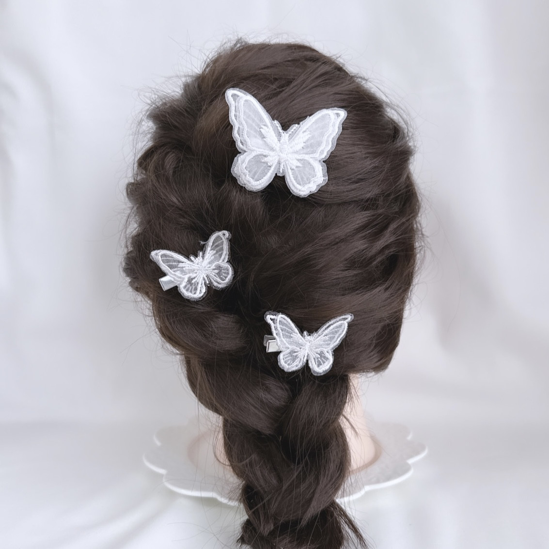 ミニダリア ホワイト ゴールド ヘッドドレス 白無垢 和装 髪飾り 成人式