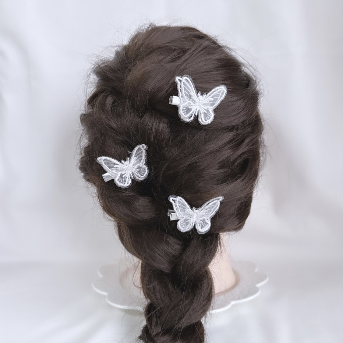 ミニダリア ホワイト ゴールド ヘッドドレス 白無垢 和装 髪飾り 成人式