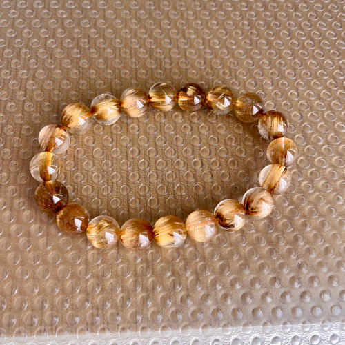 25.2g 天然 タイチン ルチルクォーツ ブレスレット ブレスレット  