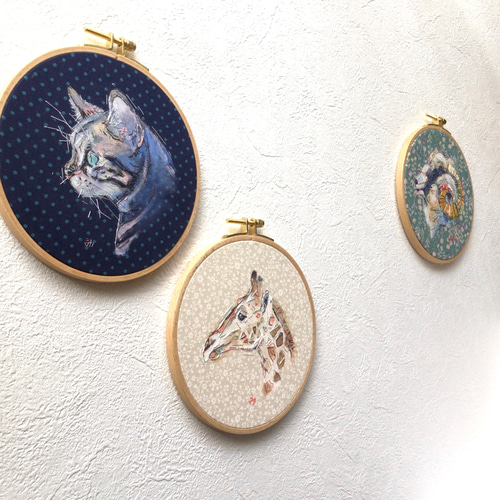 うさぎ刺繍ポーチ（ポーチ）｜Three Four Time（スリーフォー