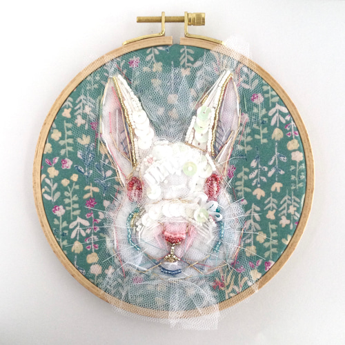刺繍絵・刺繍画・虎・額縁・壁飾り・No.230316-06・梱包サイズ