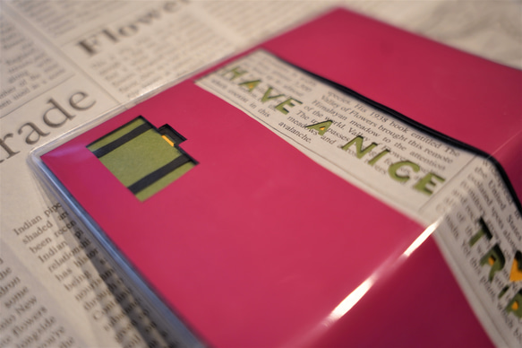 【新作】 猫 ネコ パスポートカバー パスポートケース ピンク 障害者手帳カバー 6枚目の画像