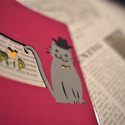 【新作】 猫 ネコ パスポートカバー パスポートケース ピンク 障害者手帳カバー 5枚目の画像