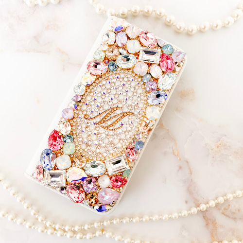 手帳型iPhone16pro,Max,15,14,13,12,SE他 スワロフスキーイニシャルビジュデコレーションケース iPhoneケース・カバー R-Decoration 通販|Creema(クリーマ) 15204763 手帳型iPhone16pro,Max,15,14,13,12,SE他 スワロフスキーイニシャルビジュデコレーションケース iPhoneケース・カバー R-Decoration 通販|Creema(クリーマ) 15204763