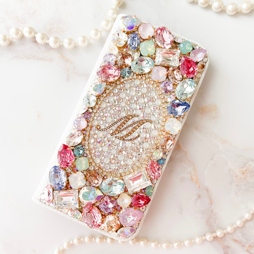手帳型iPhone16pro,Max,15,14,13,12,SE他 スワロフスキーイニシャルビジュデコレーションケース iPhoneケース・カバー R-Decoration 通販|Creema(クリーマ) 15204763 手帳型iPhone16pro,Max,15,14,13,12,SE他 スワロフスキーイニシャルビジュデコレーションケース iPhoneケース・カバー R-Decoration 通販|Creema(クリーマ) 15204763