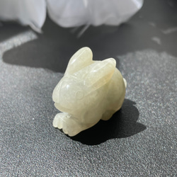 ミャンマー翡翠彫物 翡翠 うさぎ　兎　置物　ネックレストップ　　2個 2ce1e8f5279ba59158da7da1877a8a
