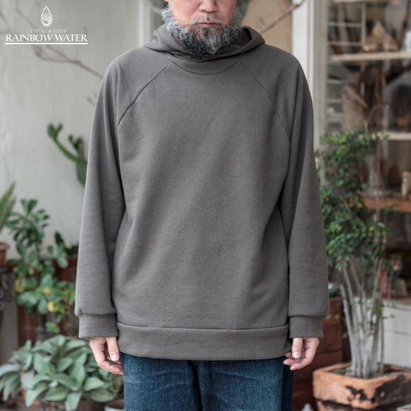 メンズ プルオーバー フーディー / GRAYISH KHAKI 【 パーカー