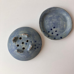 新春福袋2023　⑯植木鉢と一輪挿し　青灰色　2点セット 12枚目の画像