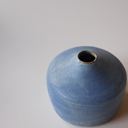 新春福袋2023　⑯植木鉢と一輪挿し　青灰色　2点セット 4枚目の画像