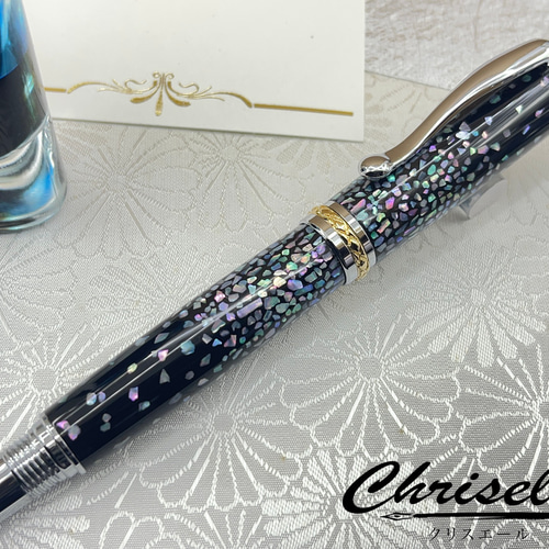 アワビ貝のボールペン Amazon | LACHIEVA LUX 高級油性ボールペン 天然貝殻 鮑 アワビ